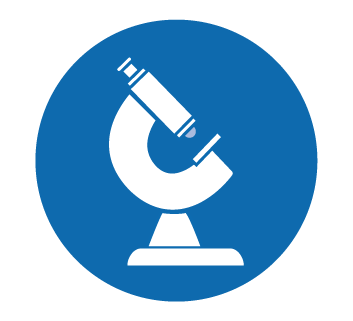 icon depicting a microscope