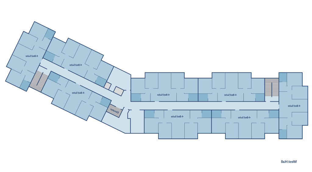 Floor plan of West Hall