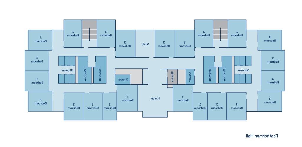 Floor plan of Featherman Hall