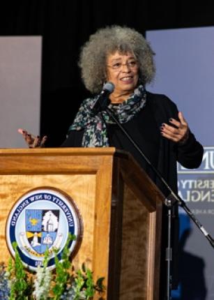 Angela Davis speaks at the 2019 Martin Luther King lecture