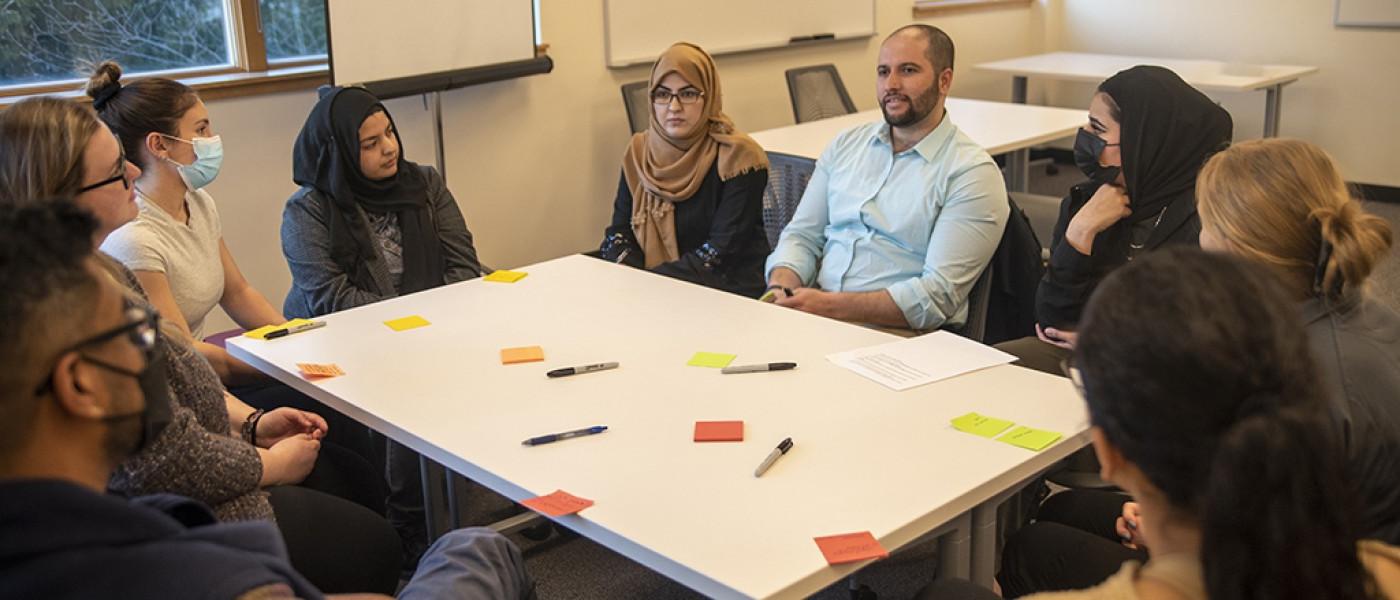 U N E students participate in the Office of Innovation mentorship program